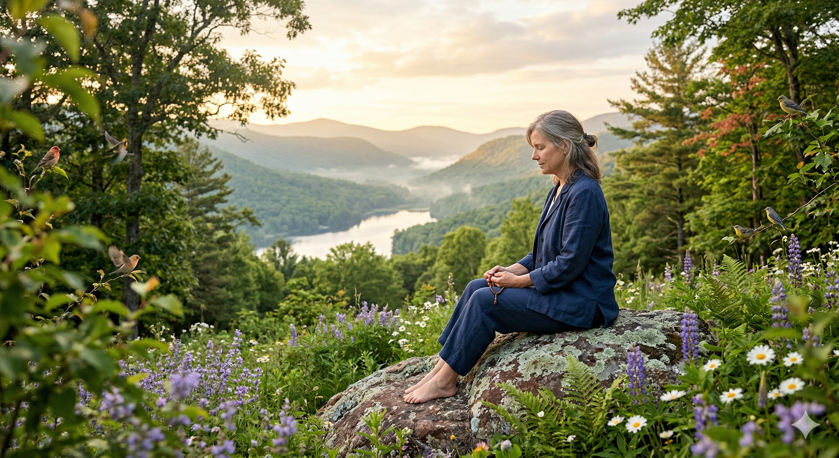 A person finding peace and connection with God through prayer and devotion