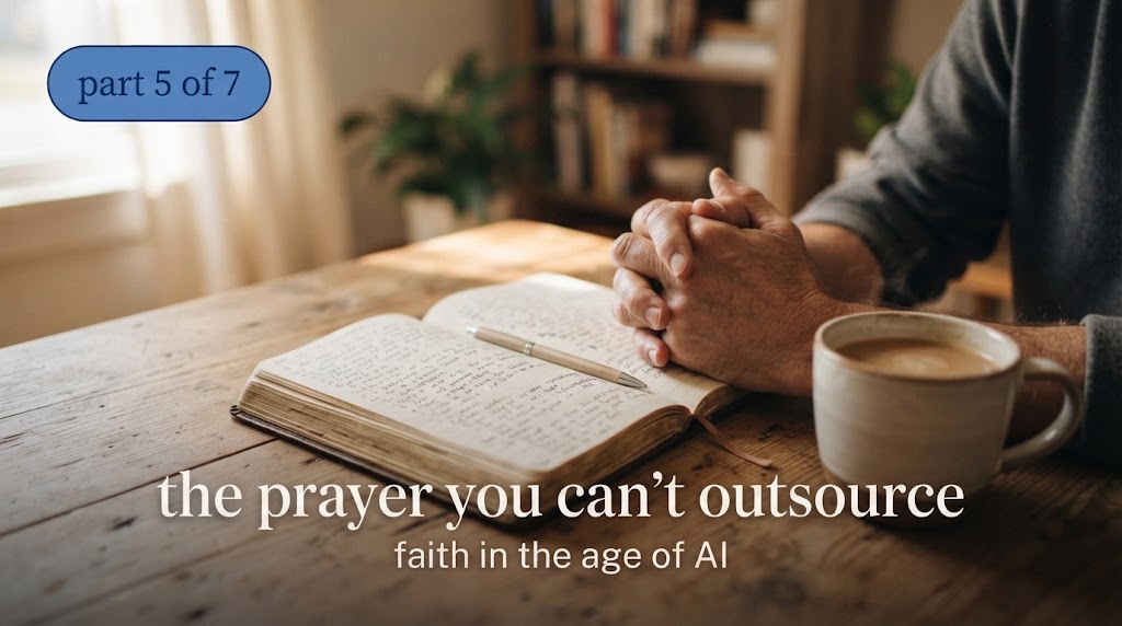 You can't outsource prayer — part 5 of the Not a Surprise to God series, praying hands icon